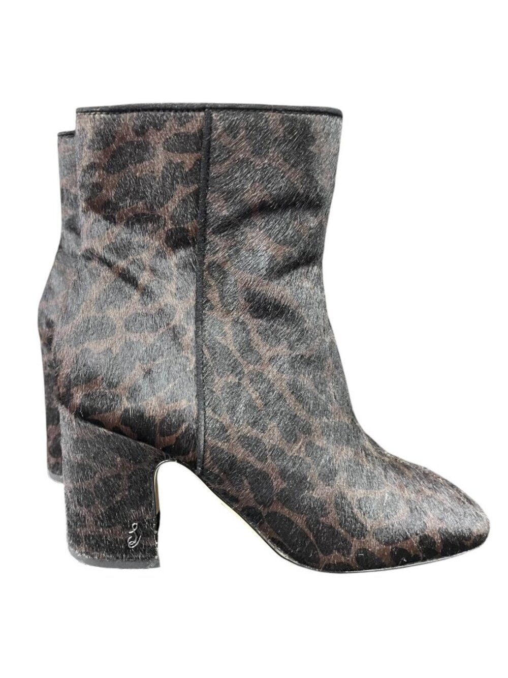 Sam Edelman Fawn Animal Print Ankle Boots Size 6